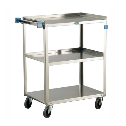 Xe Đẩy Phục Vụ Lakeside 411 3 Tầng Inox Tải Trọng 226.76 kg Thành Cao
