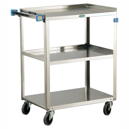 Xe Đẩy Phục Vụ Lakeside 422 3 Tầng Inox Tải Trọng 226.76 kg Thành Cao