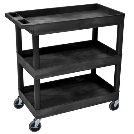 Xe Đẩy Phục Vụ Luxor 3 Tầng Polymer Tải Trọng 181.41 kg Thành Cao (EC111-B)