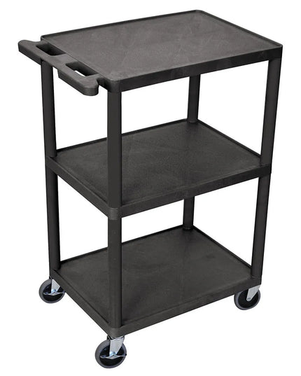 Xe Đẩy Phục Vụ Luxor 3 Tầng Polymer Tải Trọng 181.41 kg Thành Cao (HE42-B)