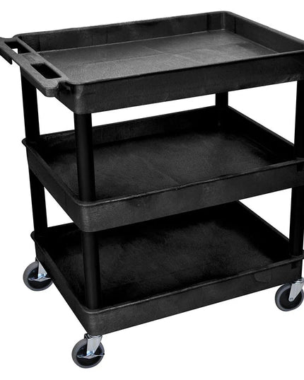 Xe Đẩy Phục Vụ Luxor 3 Tầng Polymer Tải Trọng 181.41 kg Thành Cao (TC111-B)
