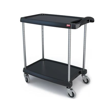 Xe Đẩy Phục Vụ Metro MY1627-24BL 2 Tầng Polymer Tải Trọng 136.05 kg Thành Chống Trượt