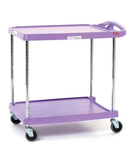 Xe Đẩy Phục Vụ Metro MY2030-24AP 2 Tầng Polymer Tải Trọng 136.05 kg Thành Chống Trượt