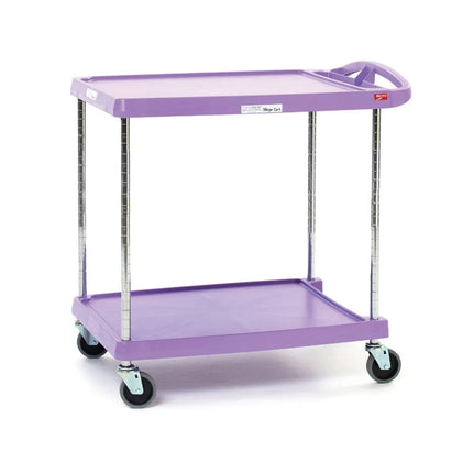 Xe Đẩy Phục Vụ Metro MY2030-24AP 2 Tầng Polymer Tải Trọng 136.05 kg Thành Chống Trượt