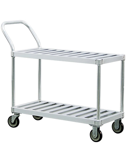 Xe Đẩy Phục Vụ New Age 2 Tầng Nhôm Tải Trọng 453.51 kg Thành Phẳng (1420)