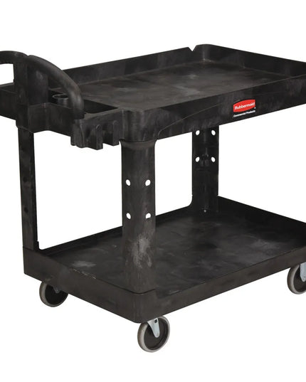 Xe Đẩy Phục Vụ Rubbermaid FG452088BLA 2 Tầng Polymer Tải Trọng 226.76 kg Thành Cao