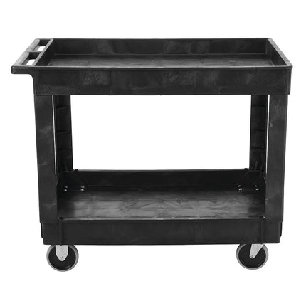 Xe Đẩy Phục Vụ Rubbermaid FG9T6700BLA 2 Tầng Polymer Tải Trọng 226.76 kg Thành Cao