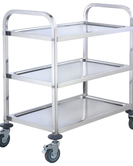 Xe Đẩy Phục Vụ Winco SUC-50 3 Tầng Inox Thành Chống Trượt