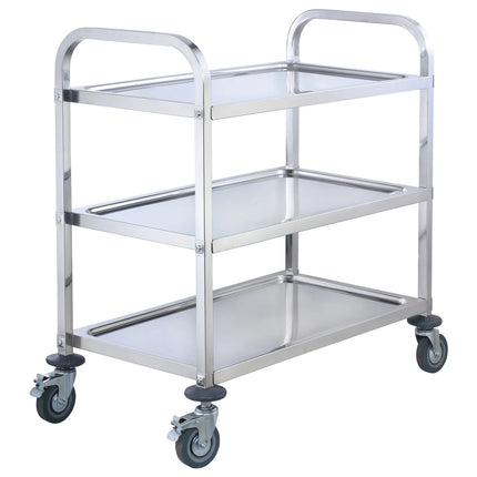 Xe Đẩy Phục Vụ Winco SUC-50 3 Tầng Inox Thành Chống Trượt