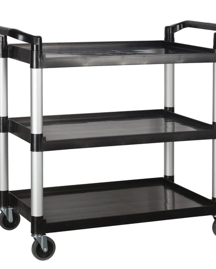 Xe Đẩy Phục Vụ Winco UC-3019K 3 Tầng Nhựa Tải Trọng 181.41 kg Thành Cao
