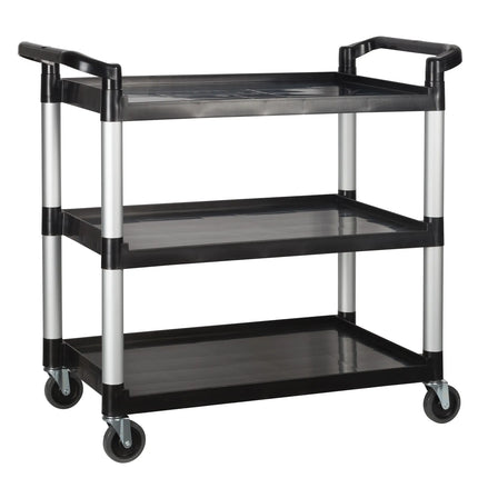 Xe Đẩy Phục Vụ Winco UC-3019K 3 Tầng Nhựa Tải Trọng 181.41 kg Thành Cao