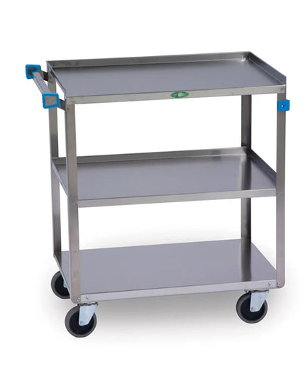Xe Đẩy Tiện Ích Inox 3 Tầng Lakeside 422A Tải Trọng 226.76 kg, Gờ Nâng