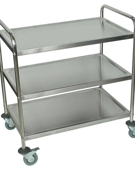 Xe Đẩy Tiện Ích Inox 3 Tầng Luxor ST-3 Tải Trọng 90.7 kg, Gờ Cao