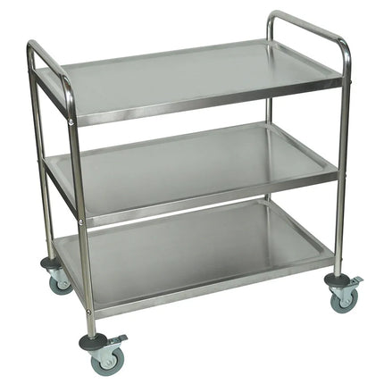 Xe Đẩy Tiện Ích Inox 3 Tầng Luxor ST-3 Tải Trọng 90.7 kg, Gờ Cao