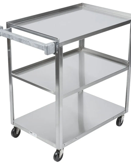 Xe Đẩy Tiện Ích Inox 3 Tầng Vollrath 97126 Tải Trọng 181.41 kg, Gờ Nâng