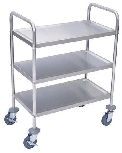 Xe Đẩy Tiện Ích Inox Luxor 3 Tầng Thành Cao L100S3