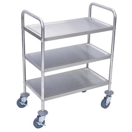 Xe Đẩy Tiện Ích Inox Luxor 3 Tầng Thành Cao L100S3