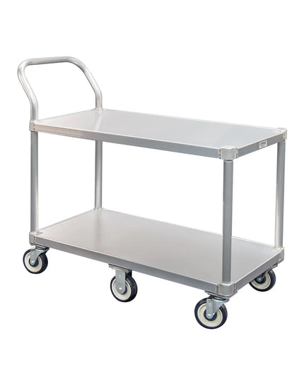 Xe Đẩy Tiện Ích Nhôm 2 Tầng New Age Tải Trọng 362.81 kg, Gờ Phẳng (1490)