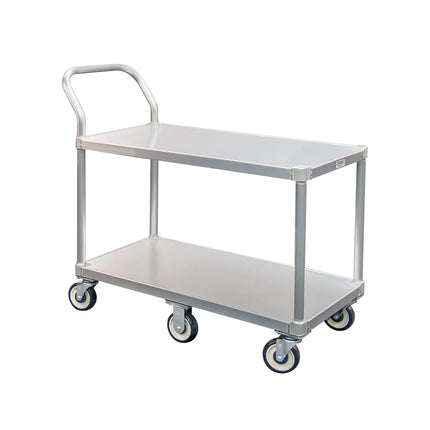 Xe Đẩy Tiện Ích Nhôm 2 Tầng New Age Tải Trọng 362.81 kg, Gờ Phẳng (1490)