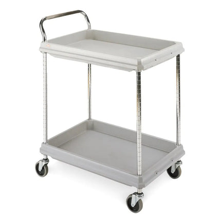 Xe Đẩy Tiện Ích Nhựa 2 Tầng Metro BC2636-2DG Tải Trọng 181.41 kg, Gờ Cao