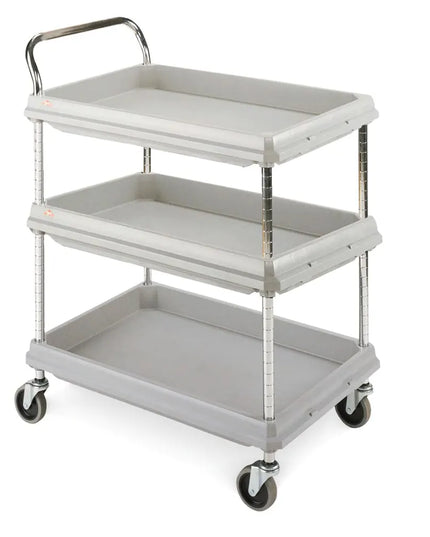 Xe Đẩy Tiện Ích Nhựa 3 Tầng Metro BC2636-3DG Tải Trọng 181.41 kg, Gờ Nâng