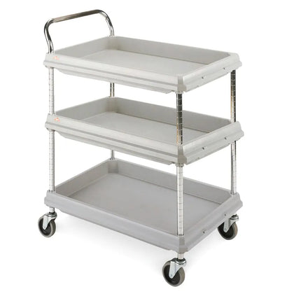 Xe Đẩy Tiện Ích Nhựa 3 Tầng Metro BC2636-3DG Tải Trọng 181.41 kg, Gờ Nâng