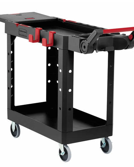 Xe Đẩy Tiện Ích Polymer 2 Tầng Rubbermaid 1997206 Tải Trọng 226.76 kg, Gờ Cao
