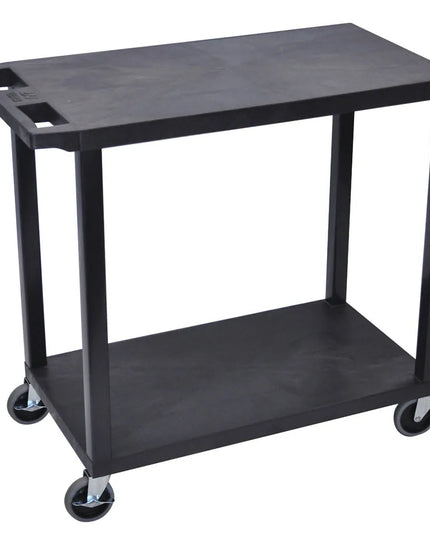 Xe Đẩy Tiện Ích Polymer Luxor 2 Tầng Tải Trọng 181.41 kg Thành Cao Đen EC22-B
