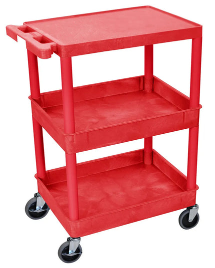 Xe Đẩy Tiện Ích Polymer Luxor 3 Tầng Tải Trọng 136.05 kg Thành Cao RDSTC211RD