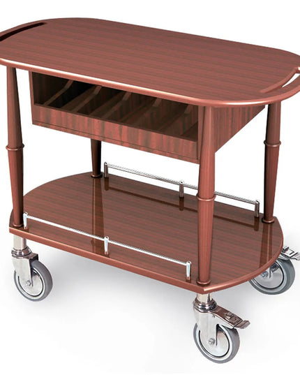 Xe Đẩy Tráng Miệng Bầu Dục Geneva Thiết Kế Nhiều Tầng (70458)