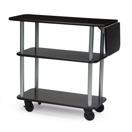 Xe Đẩy Tráng Miệng Chữ Nhật Geneva Thiết Kế Nhiều Tầng - Đen (36102)
