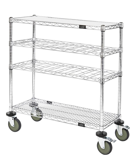 Xe Đẩy Tráng Miệng Chữ Nhật Quantum Food Service Thiết Kế Nhiều Tầng - Mạ Crôm (WRC-1448WSC)