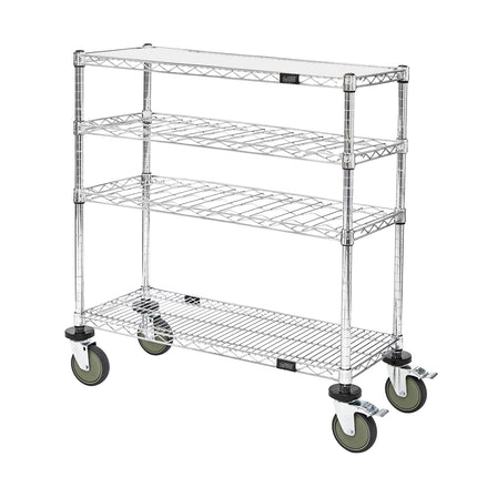 Xe Đẩy Tráng Miệng Chữ Nhật Quantum Food Service Thiết Kế Nhiều Tầng - Mạ Crôm (WRC-1448WSC)