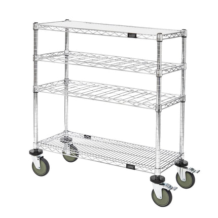 Xe Đẩy Tráng Miệng Chữ Nhật Quantum Food Service Thiết Kế Nhiều Tầng - Mạ Crôm (WRC-1436WSC)
