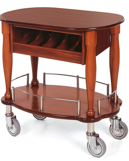 Xe Đẩy Tráng Miệng Oval Geneva Thiết Kế Nhiều Tầng (70036)