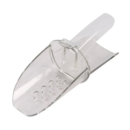 Xẻng Xúc Đá Tròn San Jamar SI4550 Saf-T-Scoop® Có Tấm Chắn Khớp Ngón Lỗ Thoát Nước Polycarbonate 177 ml