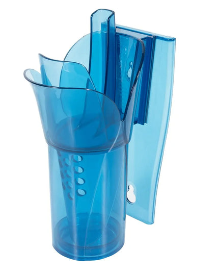 Xẻng Xúc Đá Tròn San Jamar SI5000 Saf-T-Scoop® Có Tấm Chắn Khớp Ngón Kèm Giá Đỡ Guardian™ Polycarbonate 296 ml