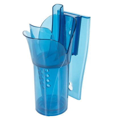 Xẻng Xúc Đá Tròn San Jamar SI5000 Saf-T-Scoop® Có Tấm Chắn Khớp Ngón Kèm Giá Đỡ Guardian™ Polycarbonate 296 ml