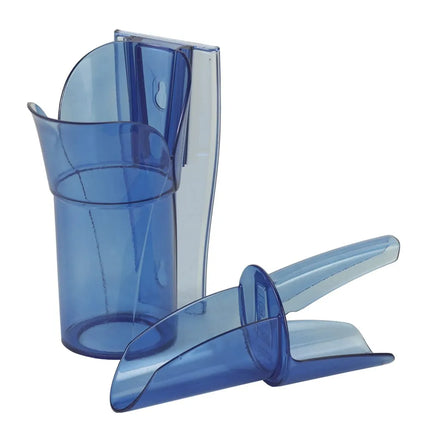 Xẻng Xúc Đá Tròn San Jamar SI7000 Saf-T-Scoop® Có Tấm Chắn Khớp Ngón Kèm Giá Đỡ Guardian™ Polycarbonate 473 ml