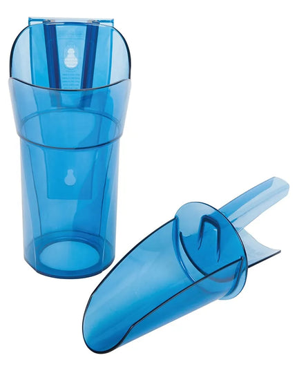 Xẻng Xúc Đá Tròn San Jamar SI7700 Saf-T-Scoop® Có Tấm Chắn Khớp Ngón Kèm Giá Đỡ Guardian™ Polycarbonate 710 ml