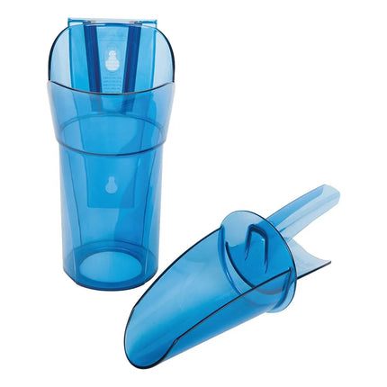 Xẻng Xúc Đá Tròn San Jamar SI7700 Saf-T-Scoop® Có Tấm Chắn Khớp Ngón Kèm Giá Đỡ Guardian™ Polycarbonate 710 ml