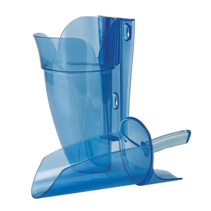 Xẻng Xúc Đá Tròn San Jamar SI9000 Saf-T-Scoop® Có Tấm Chắn Khớp Ngón Kèm Giá Đỡ Guardian™ Polycarbonate 2543 ml