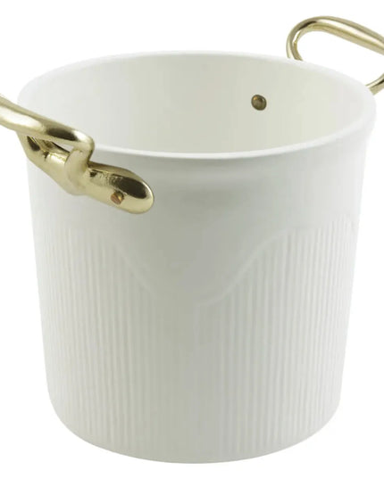 Xô Đựng Champagne/Đá Bon Chef 4036S 17.8 cm - Nhôm, Màu Ngà