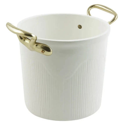 Xô Đựng Champagne/Đá Bon Chef 4036S 17.8 cm - Nhôm, Màu Ngà