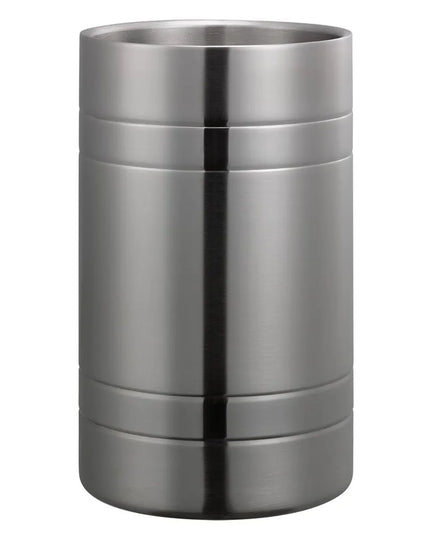 Xô Làm Lạnh Rượu Vang Hai Lớp Service Ideas 19.7 cm - Thép Không Gỉ, Hoàn Thiện Bóng, Viền Chải WC2MBBS