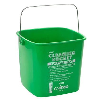 Xô Vệ Sinh Winco PPL-6G 5.7 lít - Nhựa, Xanh Lá
