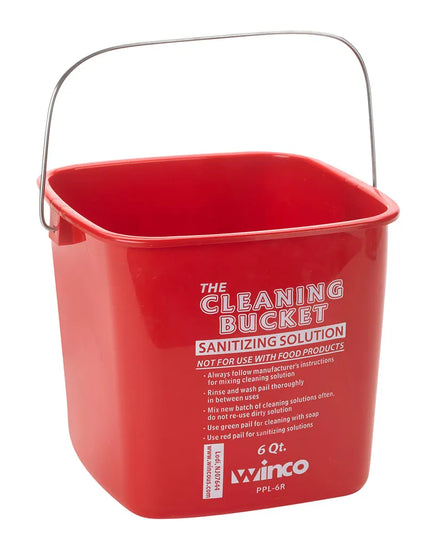 Xô Vệ Sinh Winco PPL-6R 5.7 lít - Nhựa, Đỏ (Dung Dịch Khử Khuẩn)