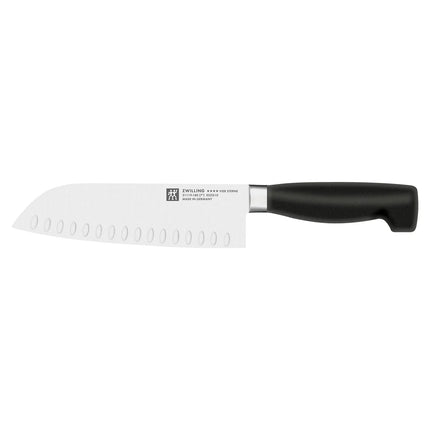 ZWILLING | Four Star Santoku Knife – 18 cm blade - Granton hollow edge - FRIODUR ice-hardened