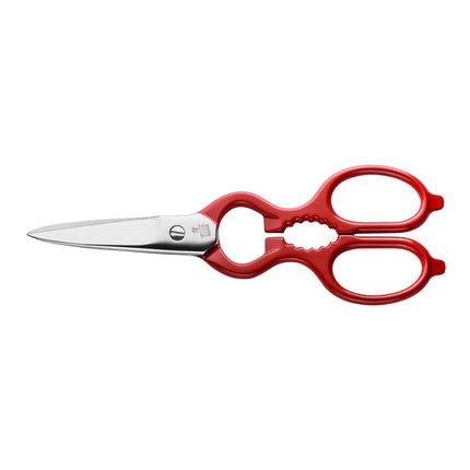 ZWILLING | Multi-Purpose Kitchen Scissors – 200 mm - Stainless Steel - Bottle & Lid Opener - Red