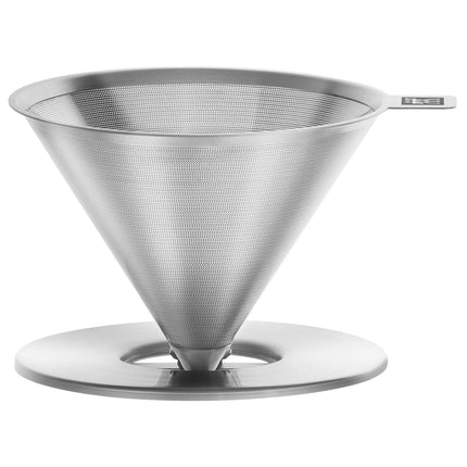 ZWILLING | Reusable Pour Over Coffee Filter – 18/10 Stainless Steel - Reusable - 1–946 ml - Ø 10 cm